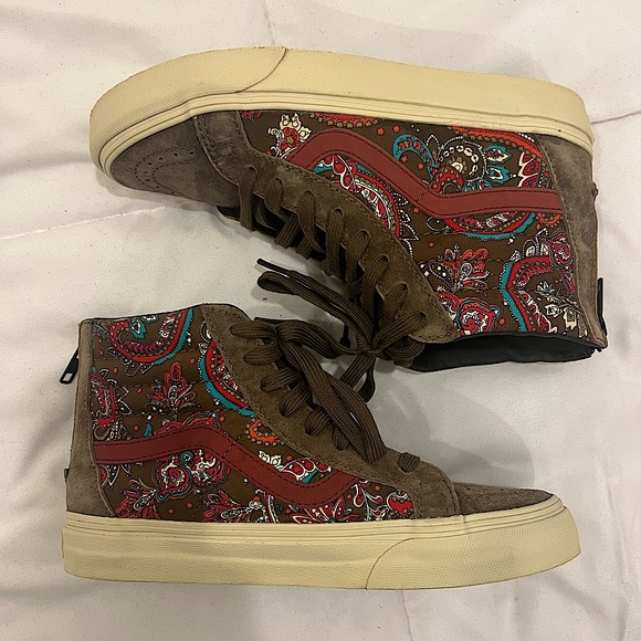 *Rare* Vans Sk8-Hi Paisley Shoes - Picture 2 of 6